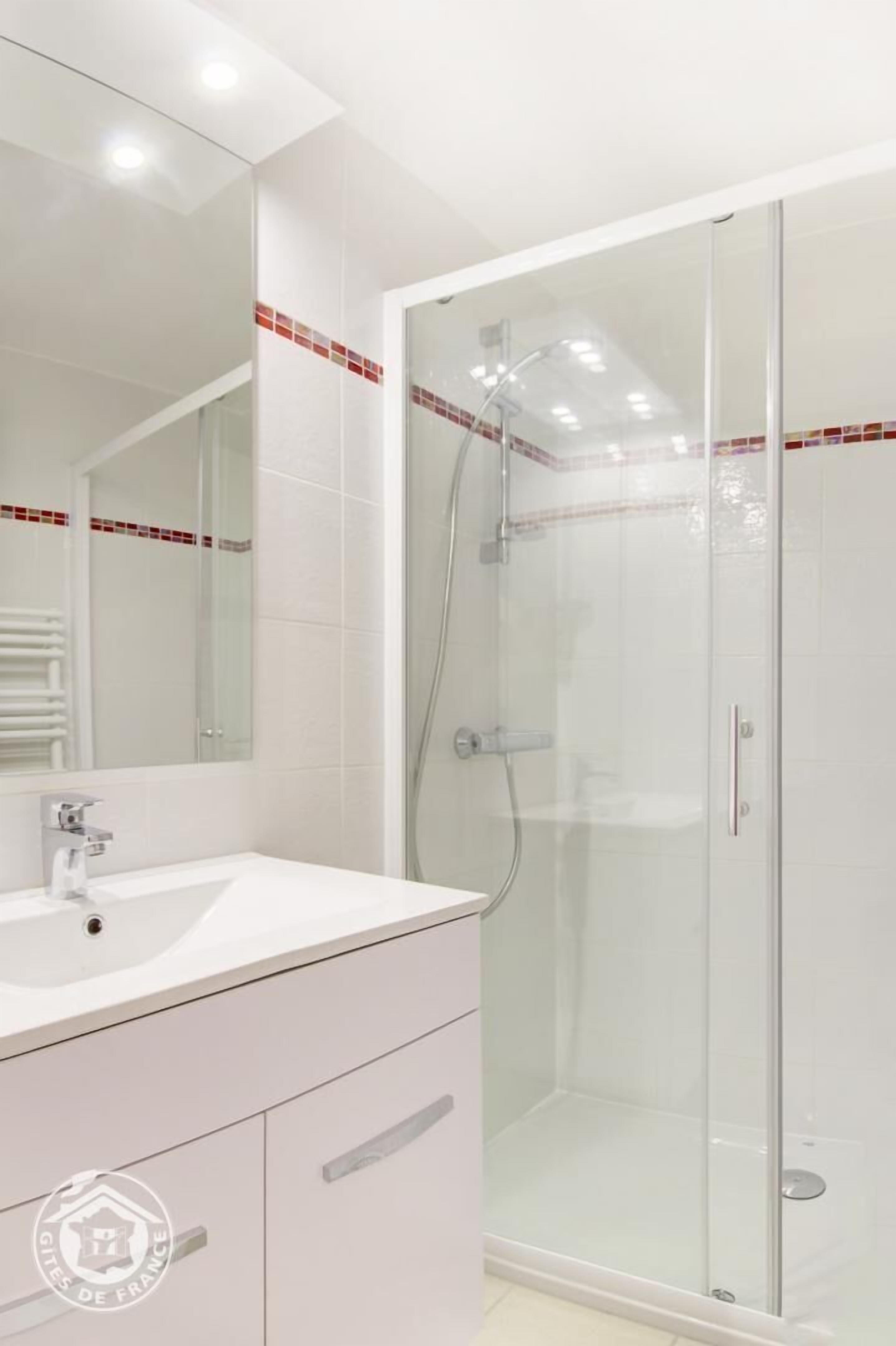 Shower, hair dryer