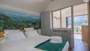 1 bedroom, iron/ironing board, travel crib, free WiFi