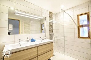 Shower, hair dryer