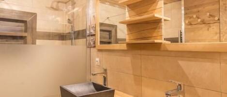 Shower, hair dryer