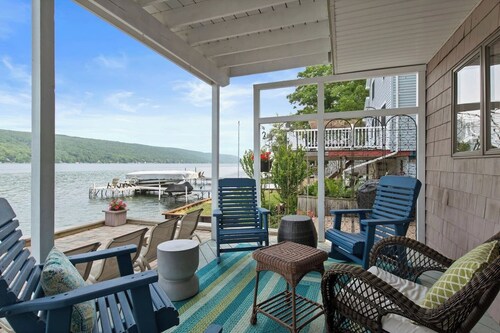 Keuka Lakefront | Hot Tub | Dock w/ Hoist | FLX