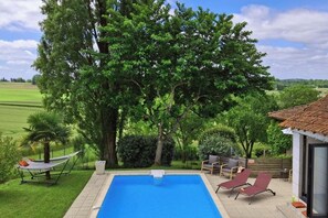 Outdoor pool - Rural Gîtes & Private Pool ★★★★ Countryside retreat for 2 or 4 adults (Poullignac)