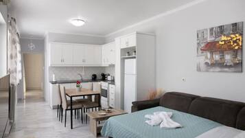 2 slaapkamers, een strijkplank/strijkijzer, gratis wifi, beddengoed