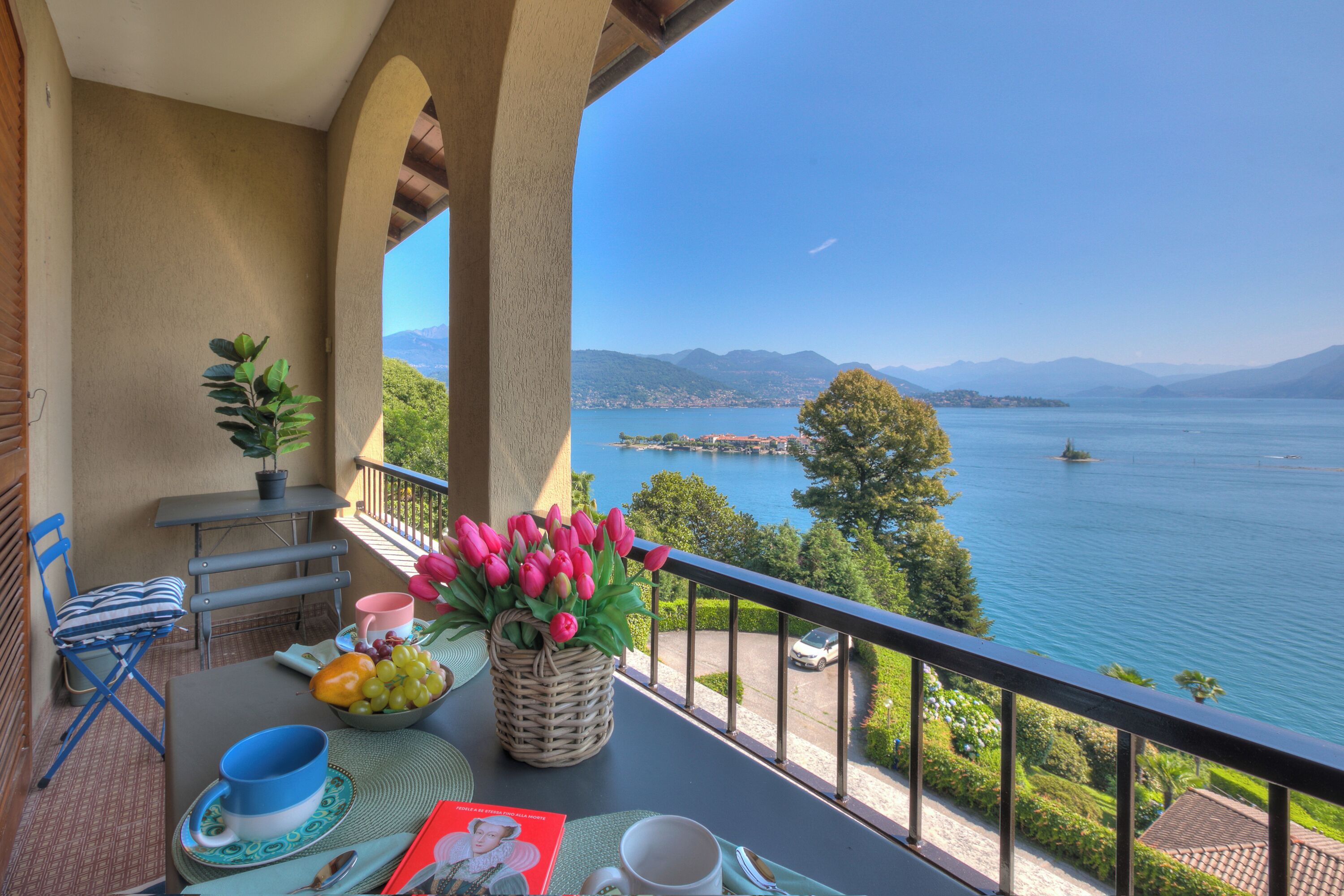 Appartement Familial, plusieurs chambres, côté montagne (Pandora Lake View Stresa) | Balcon