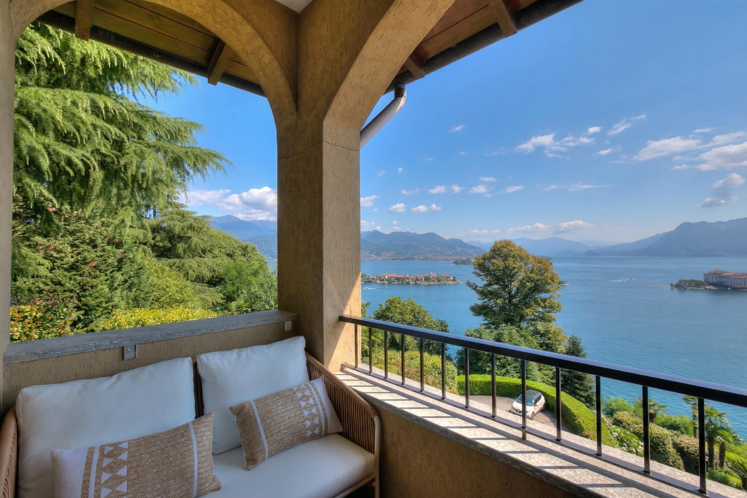 Familieleilighet, flere soverom, ved fjell (Pandora Lake View Stresa) | Balkong