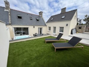 Terrace/patio - Maison de Charme Avec Jacuzzi à 35 Mètres de la mer - Bretagne / île de Batz (Île-de-Batz)