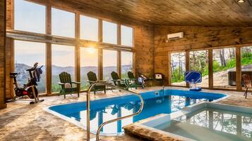 Indoor pool, a heated pool