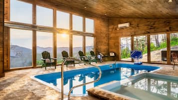 Indoor pool, a heated pool