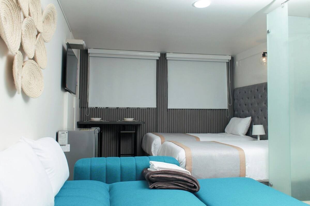 Leilighet – basic | Allergitestet sengetøy, dundyner, memory foam-senger og safe på rommet