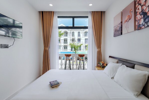 Habitación doble estándar | Sábanas de algodón egipcio y ropa de cama de alta calidad