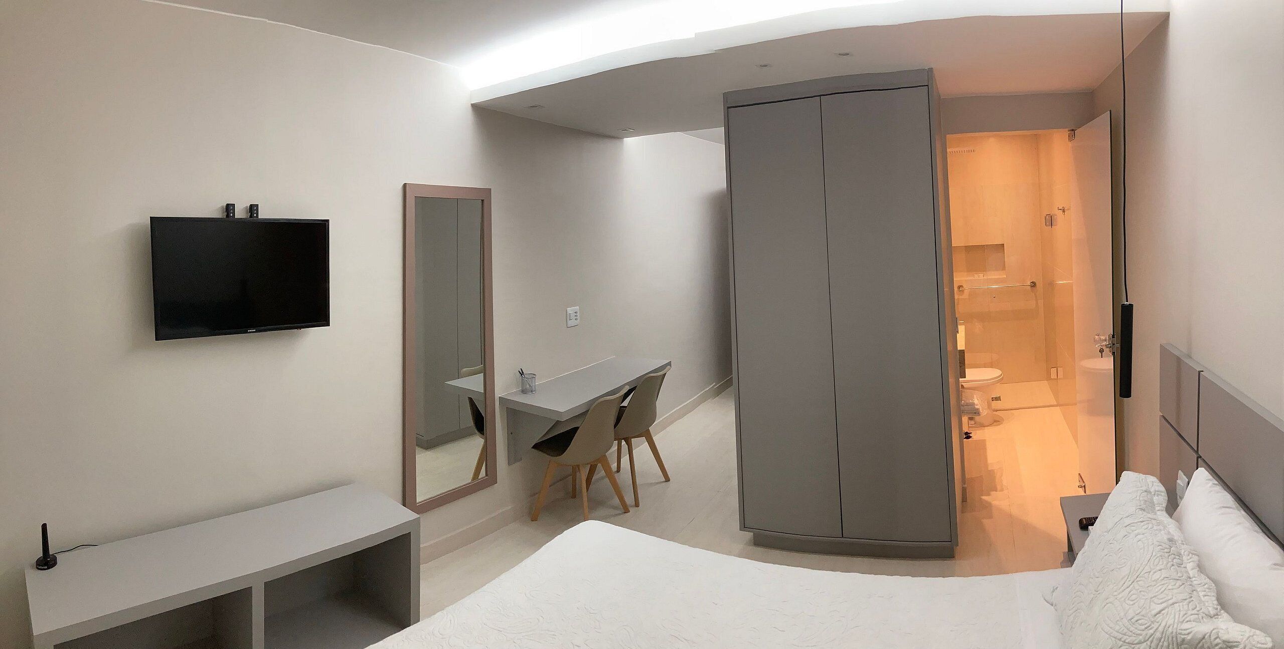 Desk, blackout curtains, iron/ironing board, free WiFi