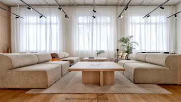 Sitteområde i lobbyen
