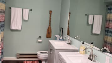 Towels, soap, toilet paper