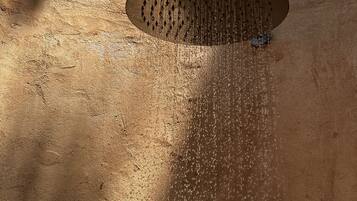 A concrete structure with a water feature.