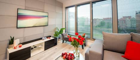 Deluxe-Apartment | Bügeleisen/Bügelbrett, kostenloses WLAN