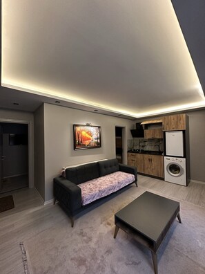 Suite Deluxe | Zona de estar | Una televisión