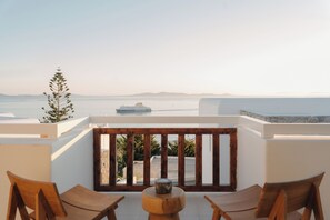 Junior-Suite, Whirlpool, Meerblick (Outdoor) | Balkon