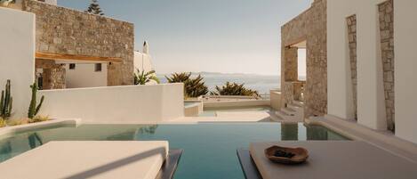 Svíta - einkasundlaug - sjávarsýn (De Sol Suite) | Einkasundlaug