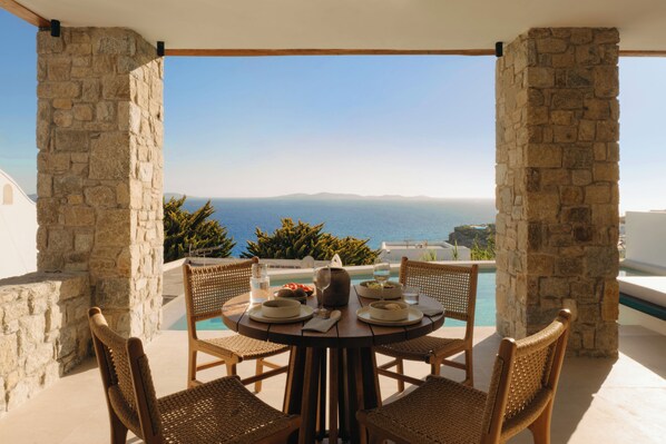 Premier Suite, Private Pool, Sea View | View from room - Bard De Sol (Mykonos)