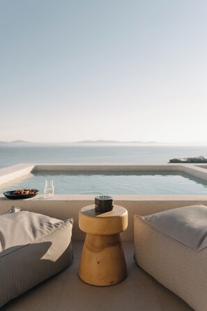 Junior Suite, Private Pool, Sea View | Private pool - Bard De Sol (Mykonos)