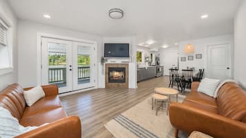 TV connectée, cheminée