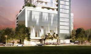 Front of property - Luxe High Rise off of Rainey St. (Austin)