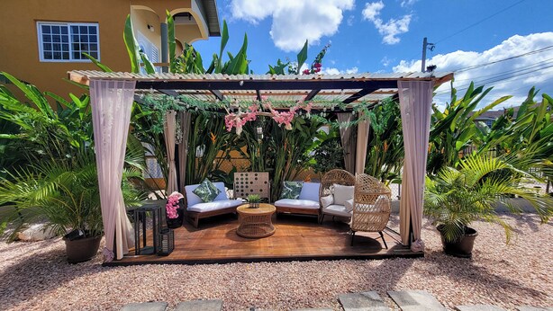 Terrace/patio - Villa on the Rock ~ Luxury vacation rental near beach with Roof top lounge area (Trelawny)
