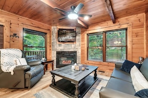 Smart-TV, Kamin, Videospiele, DVD-Player