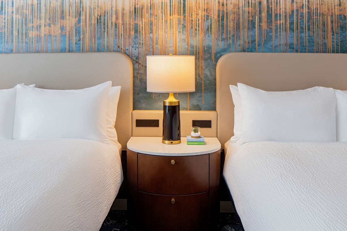 In-room safe, desk, laptop workspace, blackout curtains