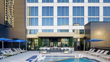 Seasonal outdoor pool, cabanas (surcharge), pool umbrellas