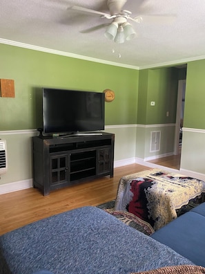 2 bedrooms, iron/ironing board, travel crib, WiFi