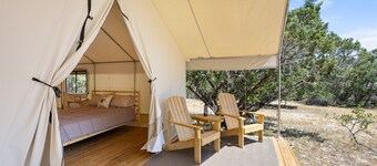 Cozy Texas Glamping Tent with Starry Views