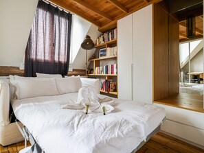 1 habitación, tabla de planchar con plancha, wifi y ropa de cama 