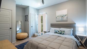 2 bedrooms, iron/ironing board, travel crib, free WiFi