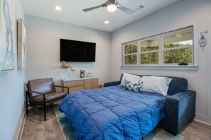 2 chambres, fer et planche à repasser, lit parapluie, Wi-Fi gratuit