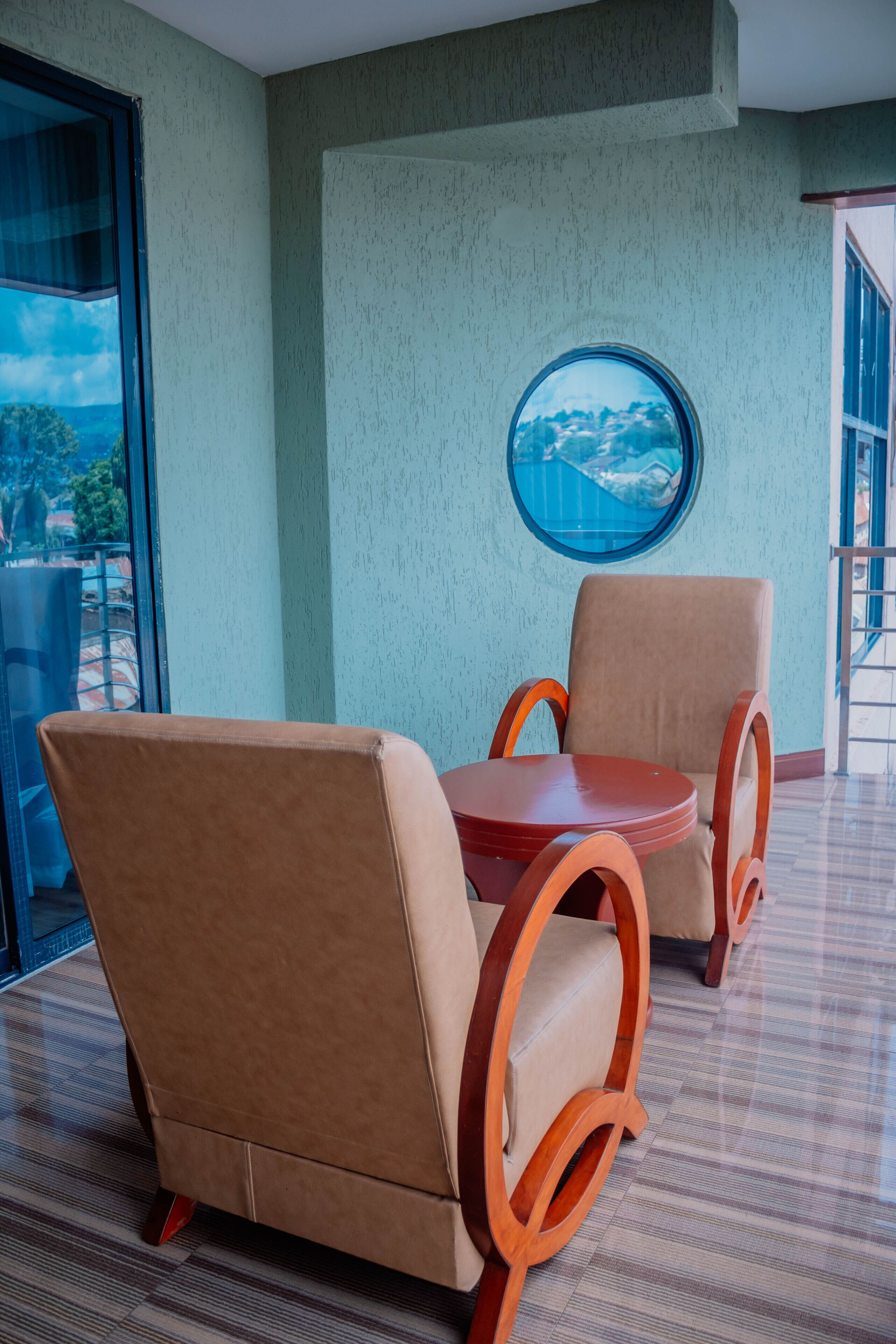 Uitzicht vanuit accommodatie