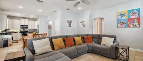TV, DVD player, table tennis