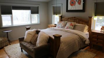 Rumah, 1 Tempat Tidur King, dapur, pemandangan kota | 1 kamar tidur, Wi-Fi gratis, dan seprai linen