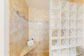 Hair dryer, towels