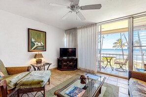 TV, DVD player, livros