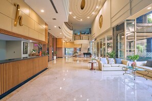 Sitteområde i lobbyen