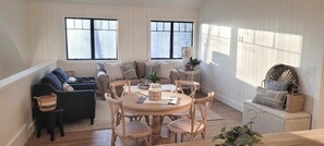 Smart TV, table football, ping pong