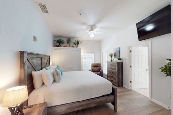 2 chambres, fer et planche à repasser, accès Internet, draps fournis