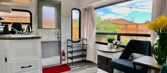 Backyard Glamping in Camper RV
