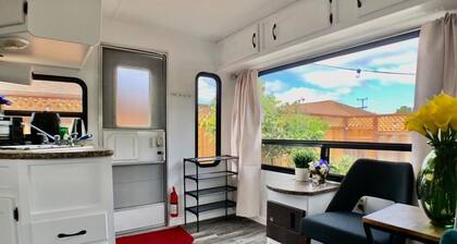 Backyard Glamping in Camper RV