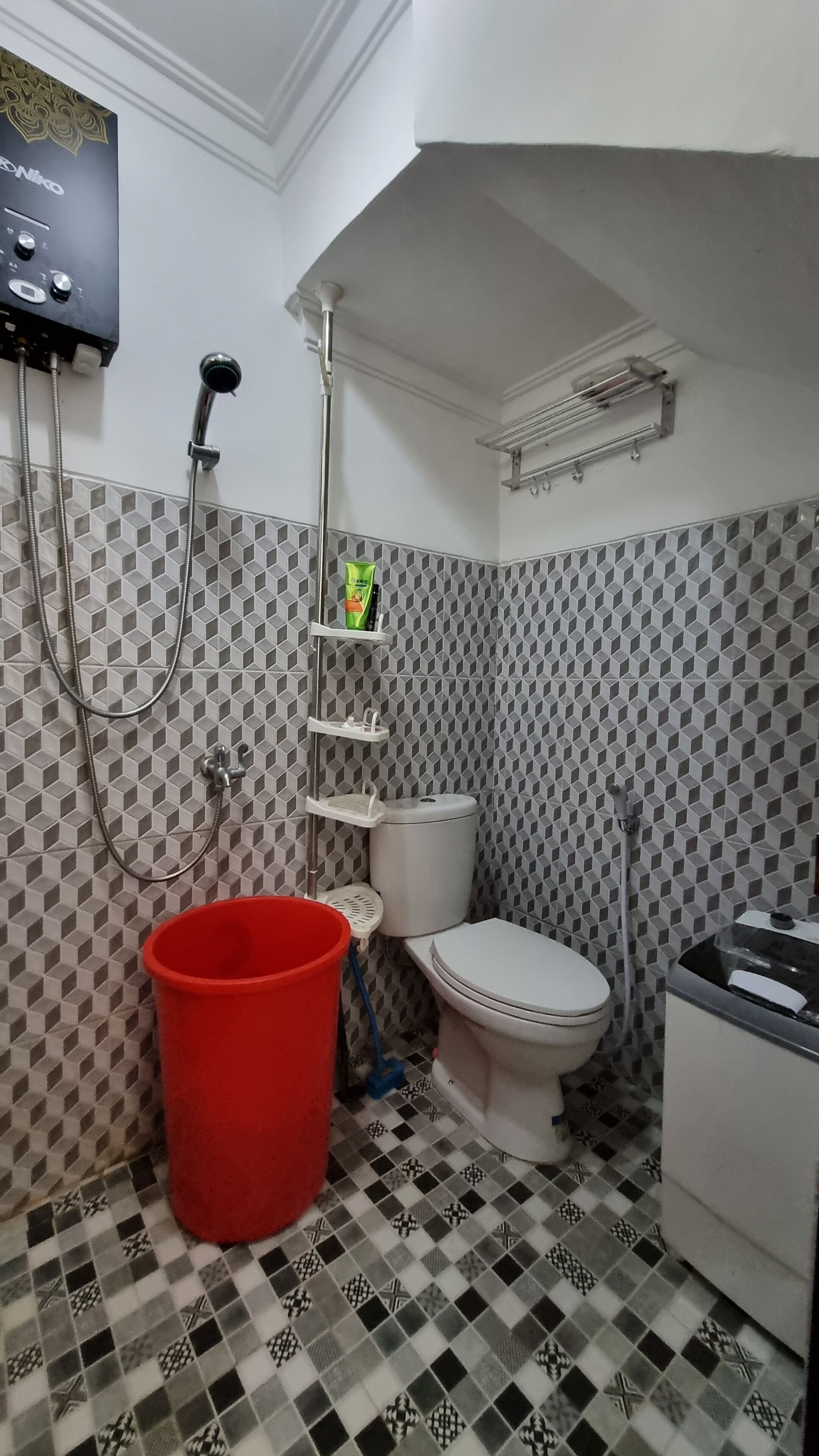 Ducha, jabón, shampoo