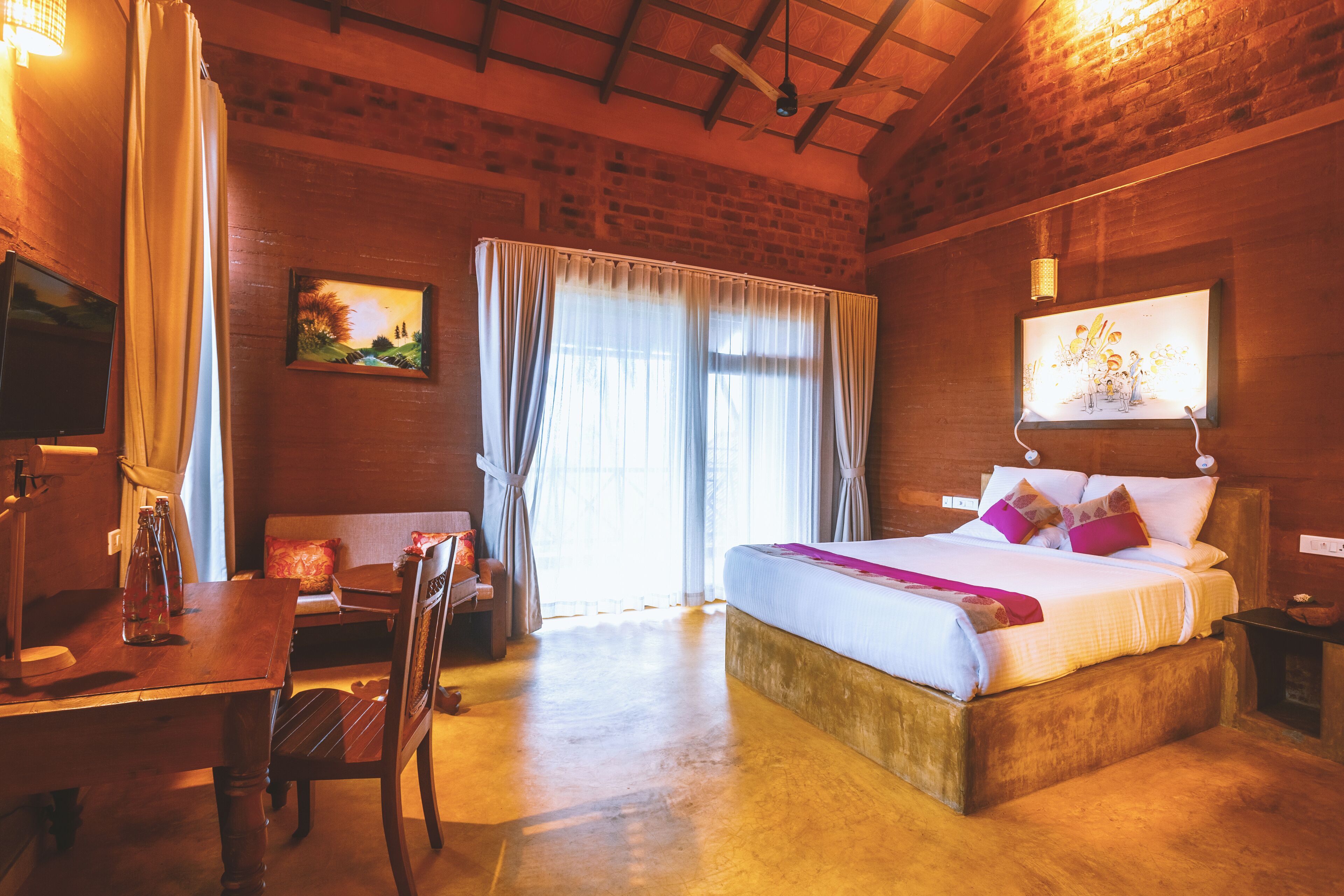 Ayur Earth Villla Premium | Down comforters, in-room safe, desk, laptop workspace