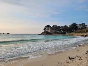 En la playa 