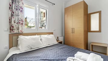 1 soverom, strykejern/-brett, wi-fi (inkludert) og sengetøy