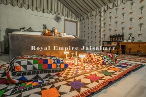 Family Tent, 1 King Bed, Non Smoking, Desert View | Premium bedding, desk, soundproofing, bed sheets - Royal Empire Camp & Resort Jaisalmer (Jaisalmer)